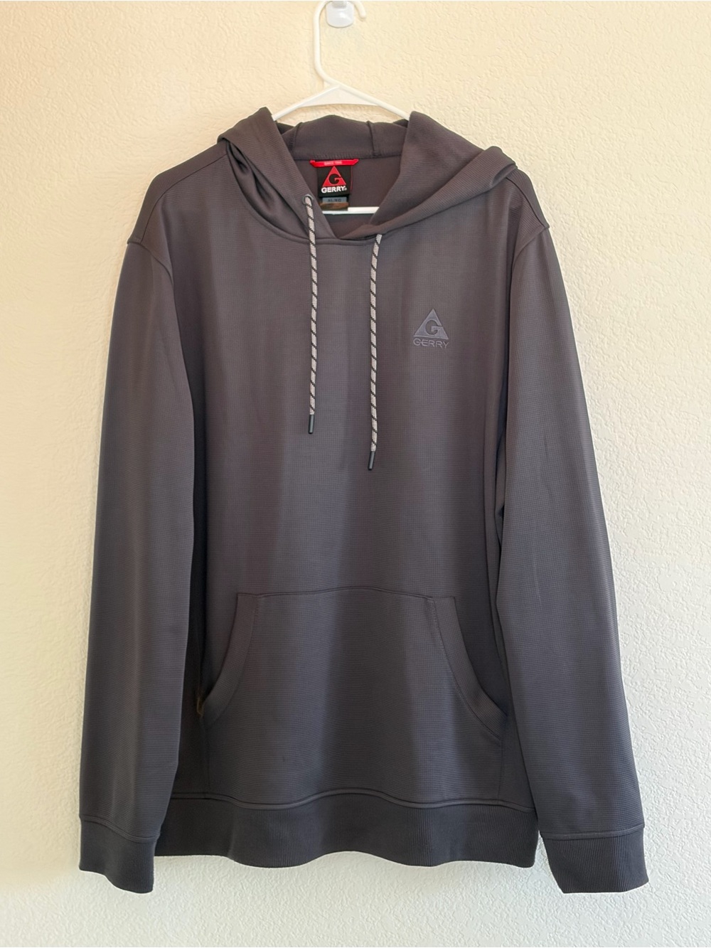 Gerry Weber Men's Dark Charcoal Gray Hooded Pullover Xl